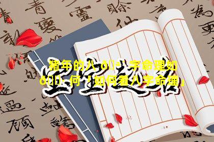 猪年的八 🪴 字命理如 🌷 何「如何看八字命理」